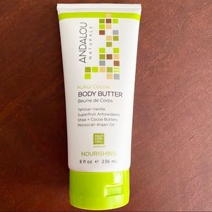 Andalou Naturals Kukui Cocoa Nourishing Body Butter 8oz Brand New